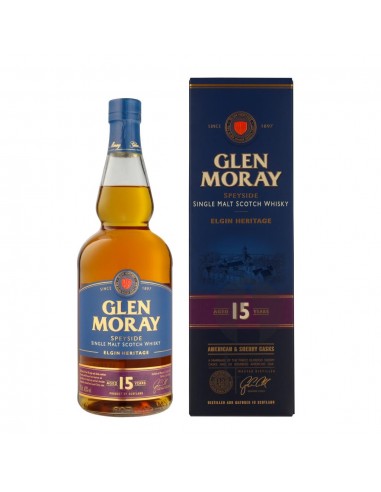 Glen Moray 15 Years + GB 70CL