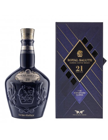Chivas Regal 21 Years Royal Salute The Signature Blend + GB 70CL