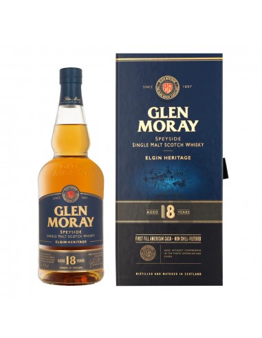 Glen Moray 18 Years + GB 70CL