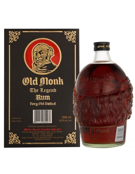 Old Monk The Legend Rum + GB 100CL