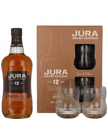 Jura 12 Years + 2 glasses 70CL