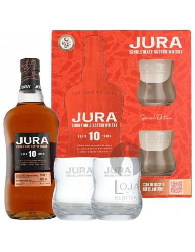 Jura 10 Years + 2 Copos 70CL