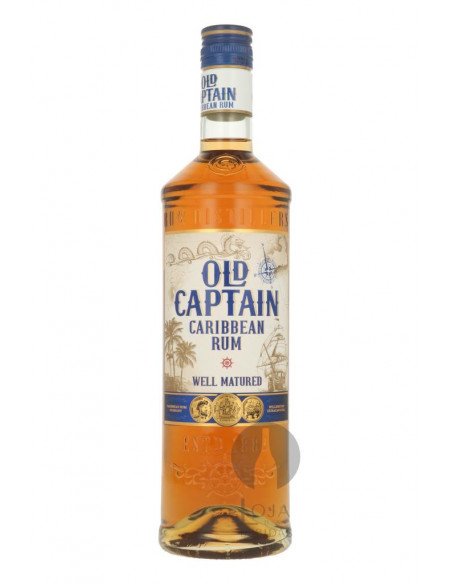 Rum Old Captain Caribbean Brown 70cl