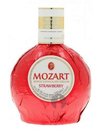 Mozart White Chocolate Strawberry 50CL